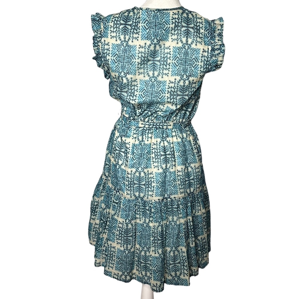 Finley Caroline Sleeveless Geo-Print Ruffle Mini Dress - Picture 6 of 9